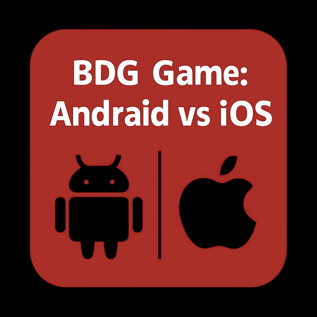 Badge concept for BDG Game: Android vs iOS.