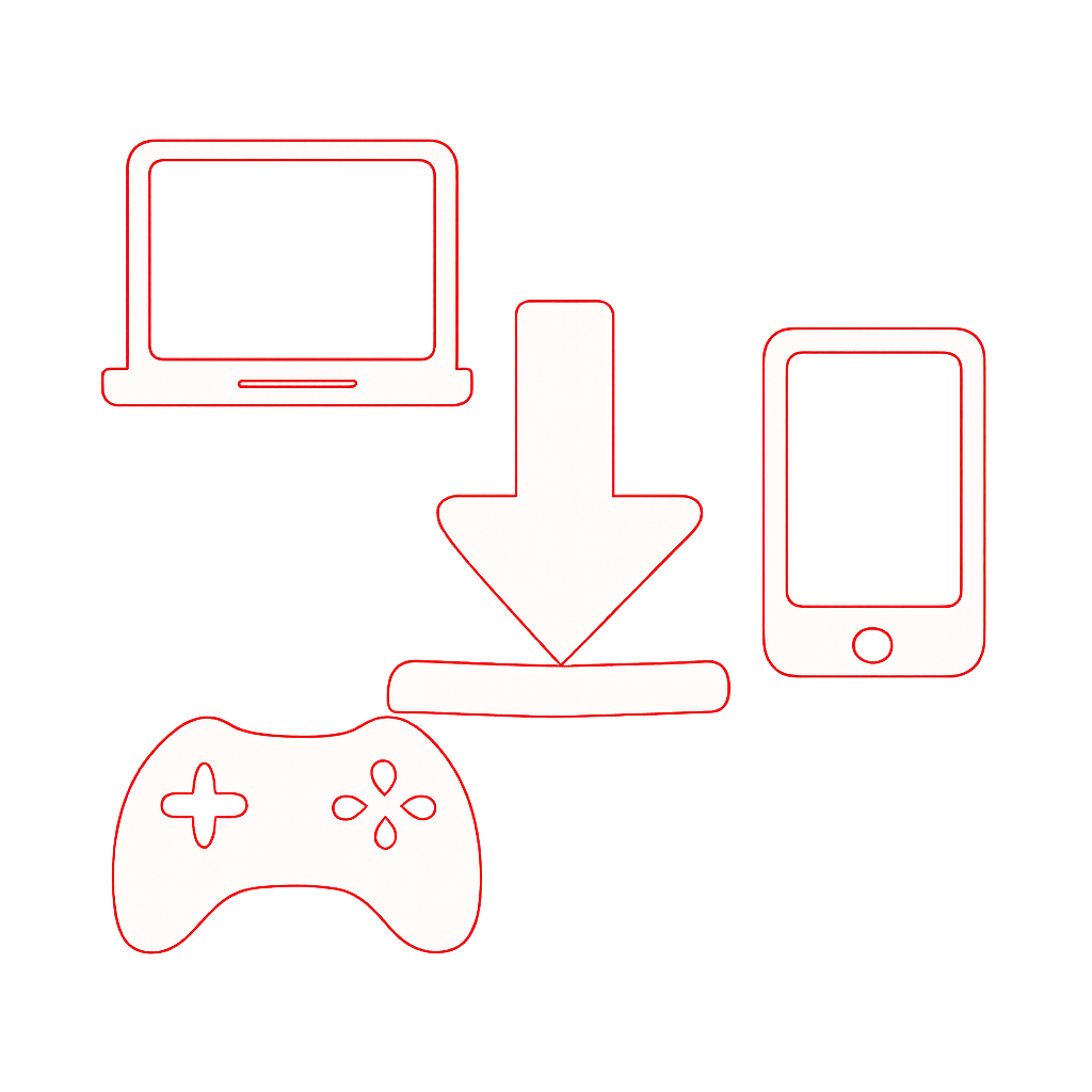 Diagram explaining BDG Game Android Update steps