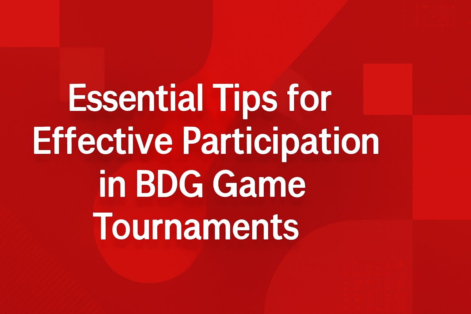 An informative scene illustrating performance tips for BDG Game.