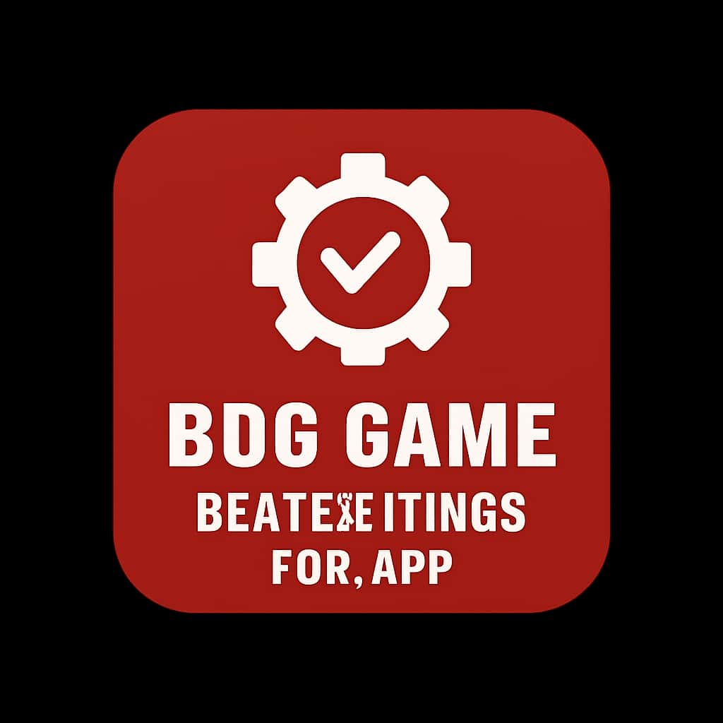 Icon representing settings guide for BDG Game App.