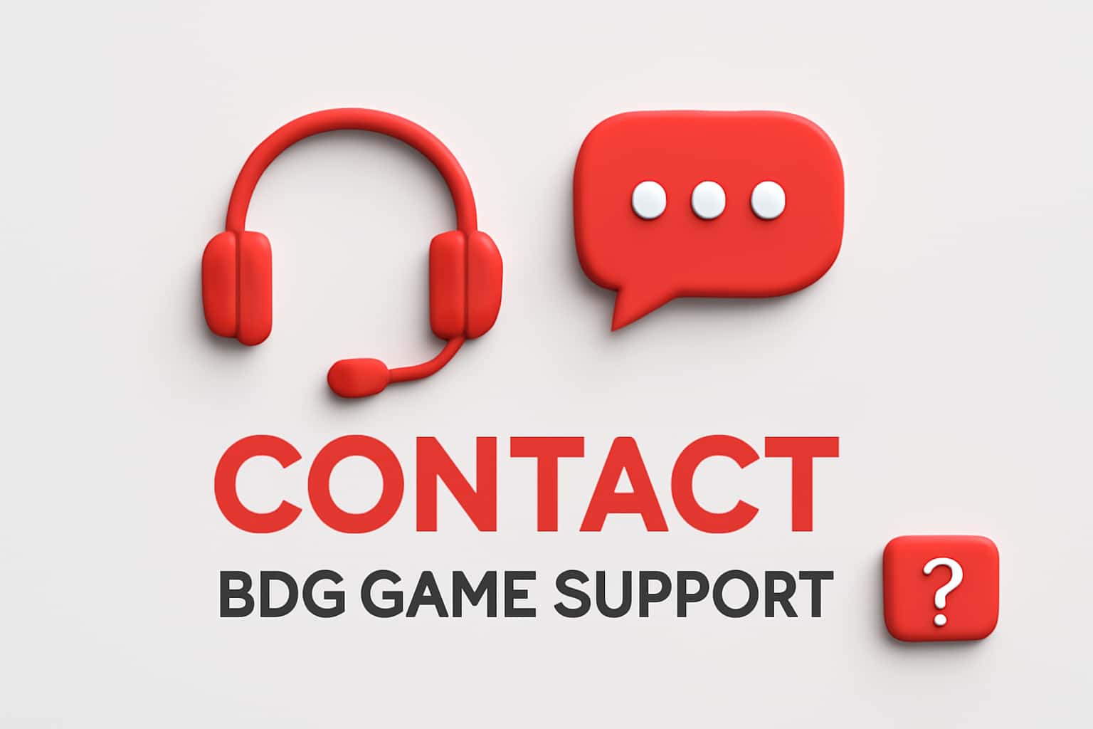 Contact BDG Game Support Interface