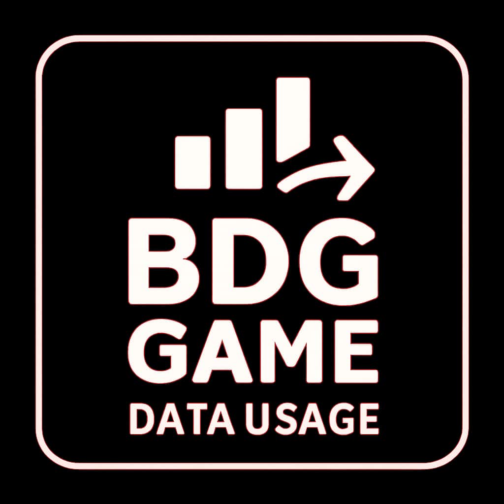 An icon symbolizing the data usage guide for BDG Game, with #c4181a colors.