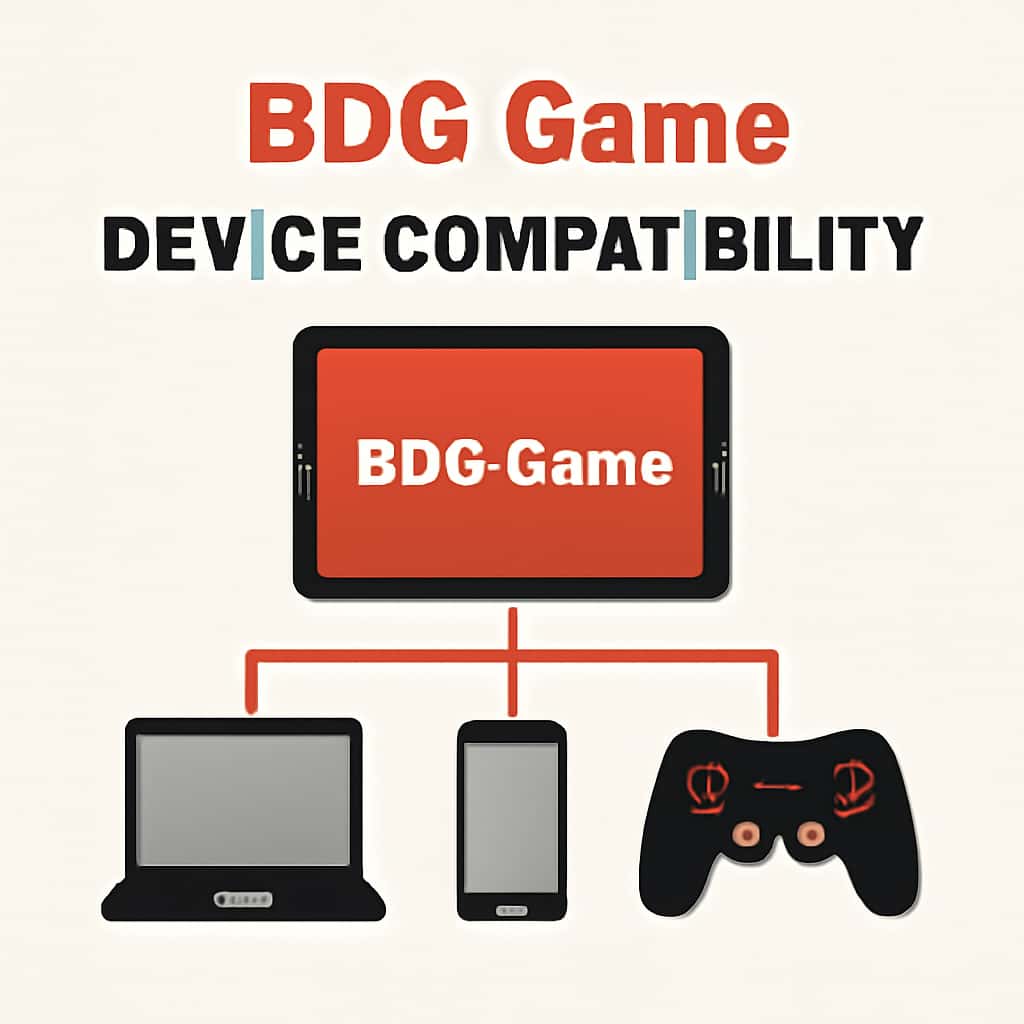 Illustration explaining device compatibility details for BDG Game.