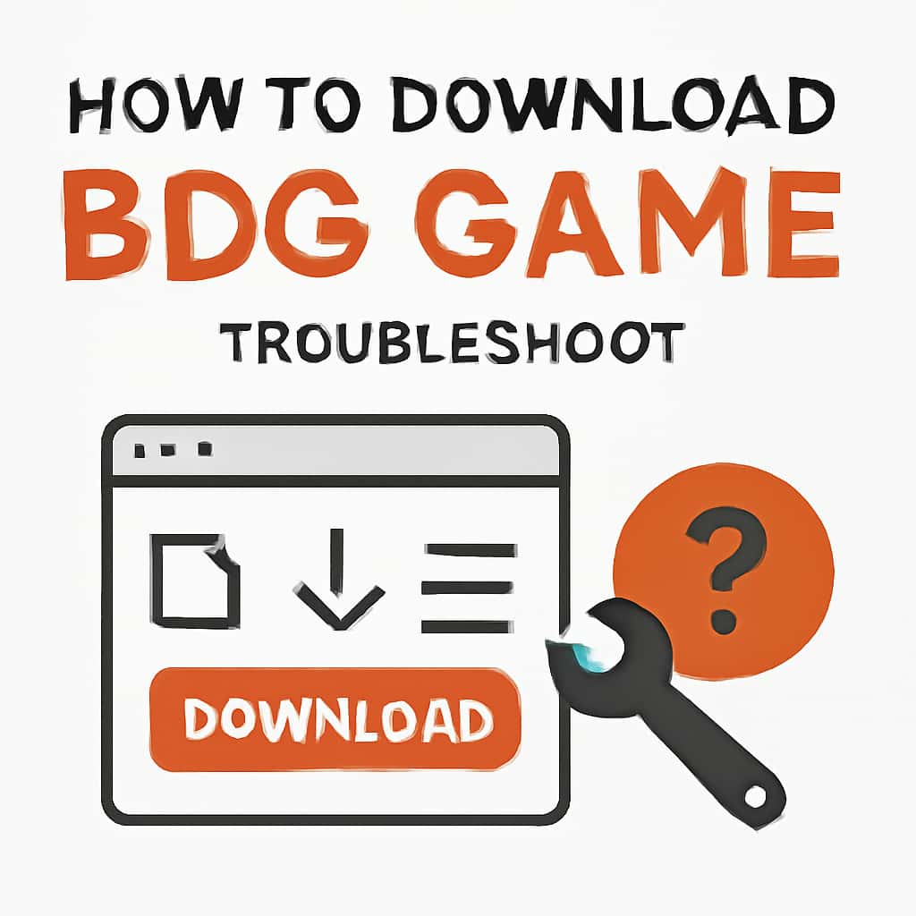 An educational diagram about downloading processes for the BDG Game.