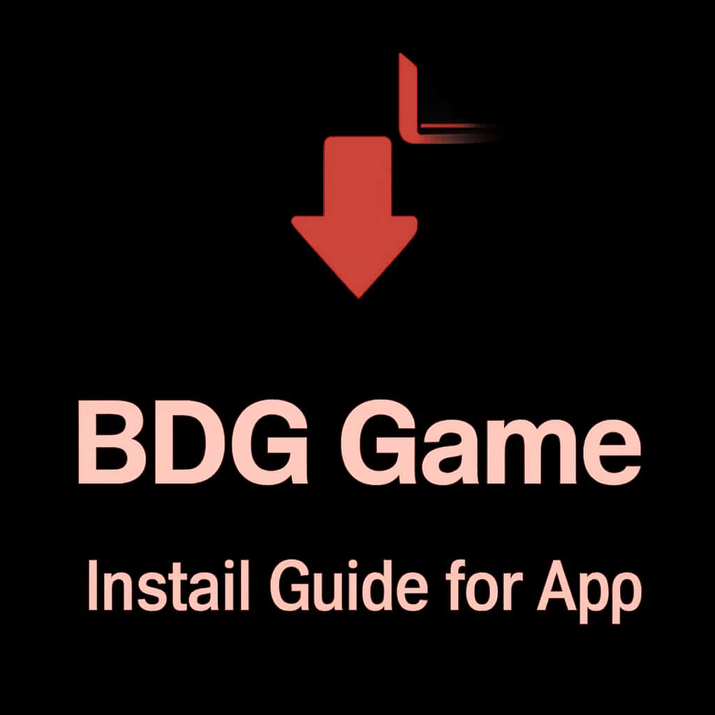 Icon representing the installation guide for the BDG Game App.