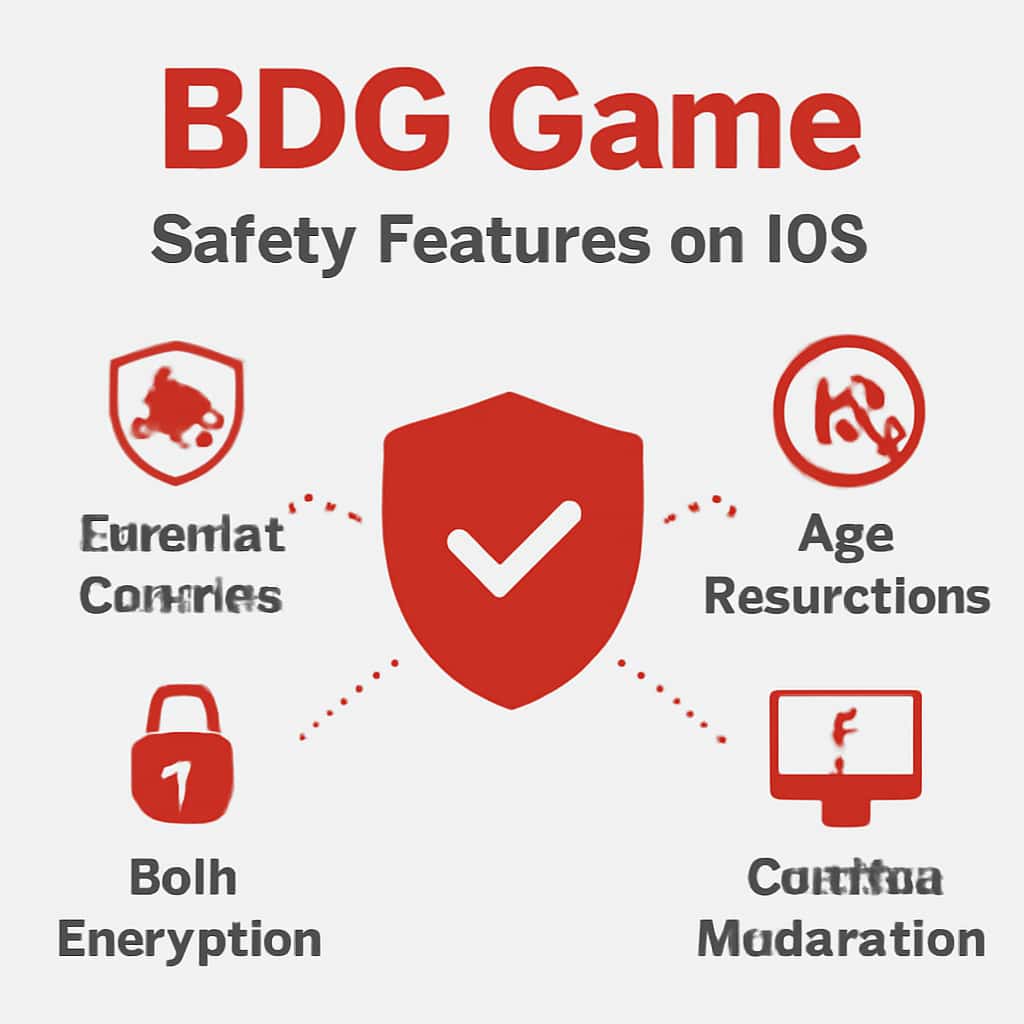 An informative diagram on the safety aspects of BDG Game on iOS.