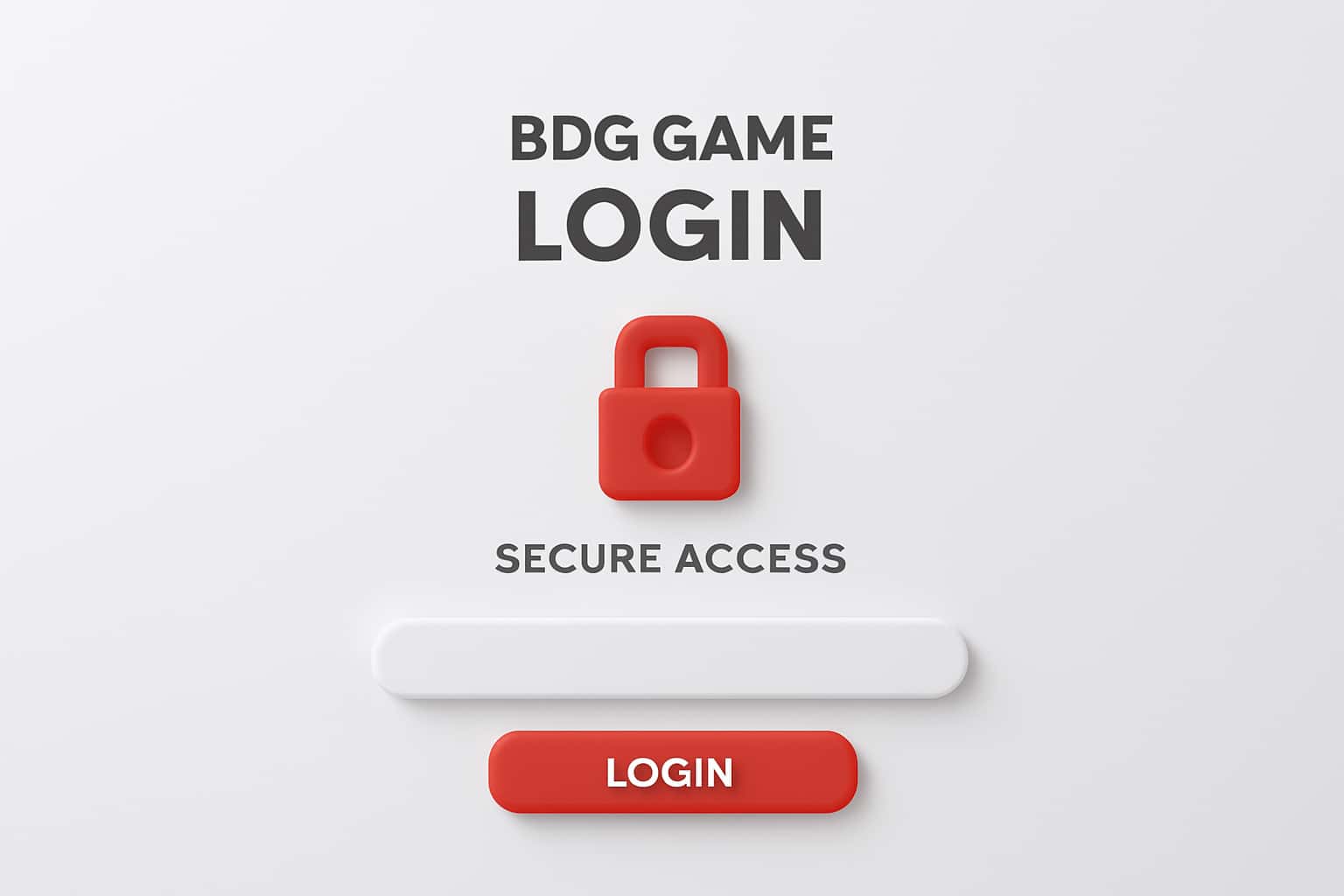 BDG Game Login - Secure Access Interface