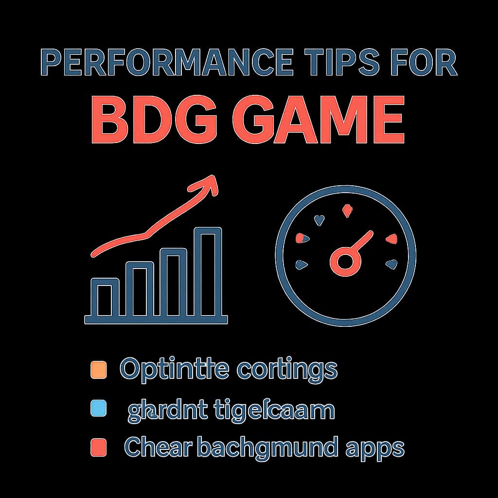 Illustration detailing performance optimization strategies for BDG Game.