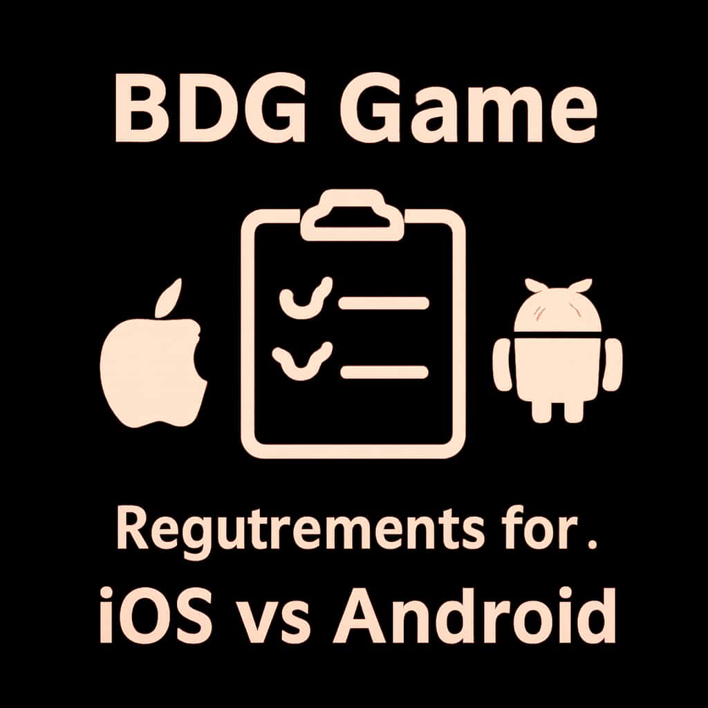 Icon representing Requirements for BDG Game on iOS vs Android.