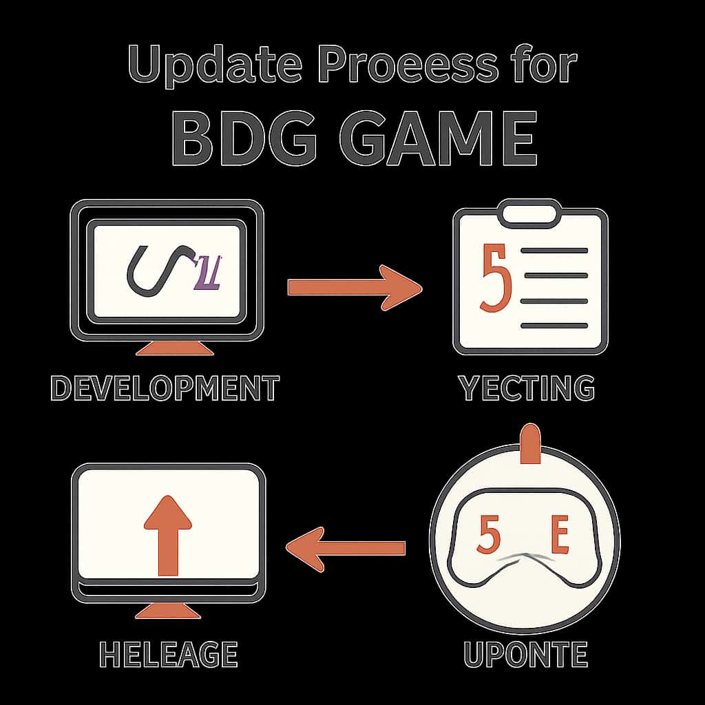 Illustration demonstrating the update process for BDG Game.