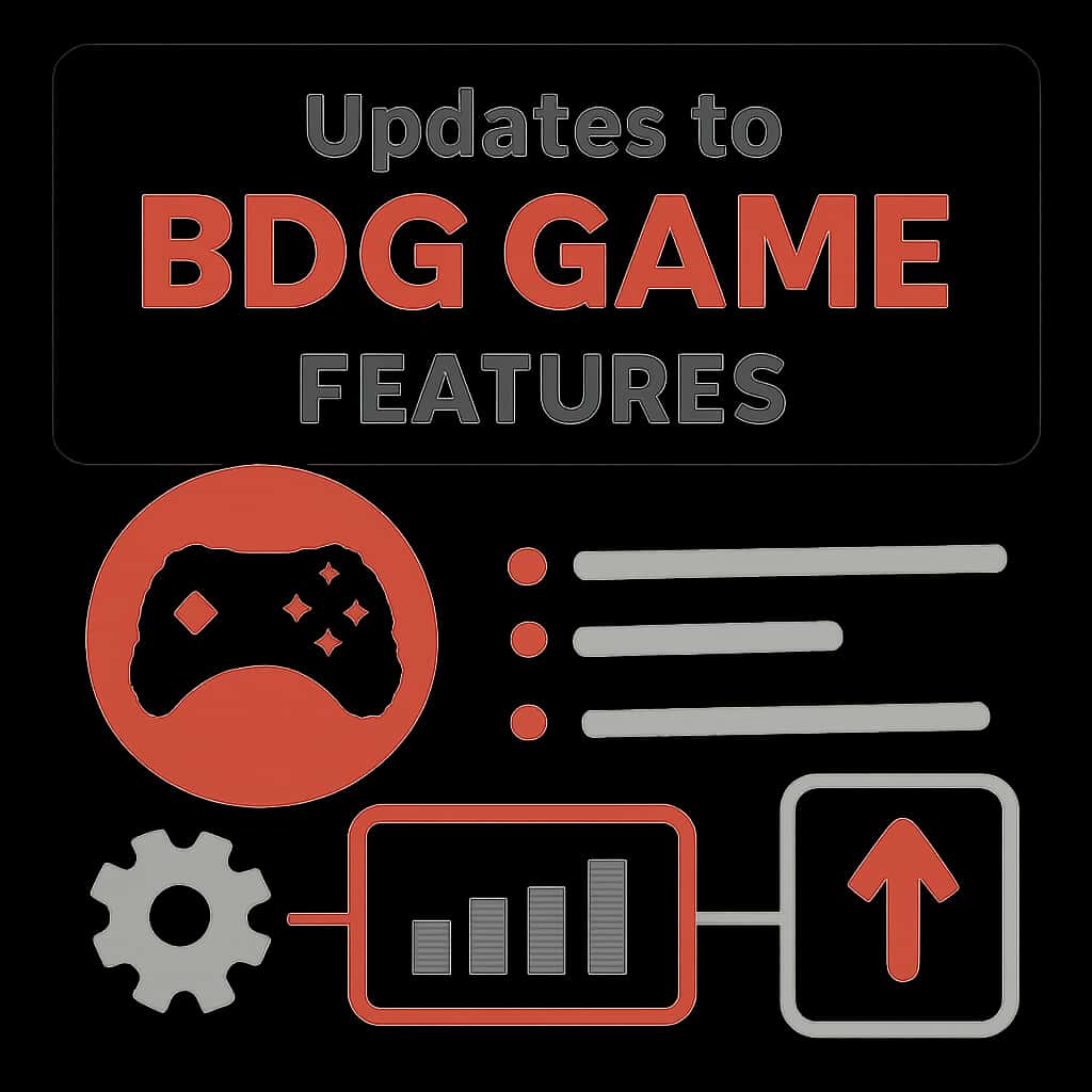 Diagram explaining updates to BDG Game features.