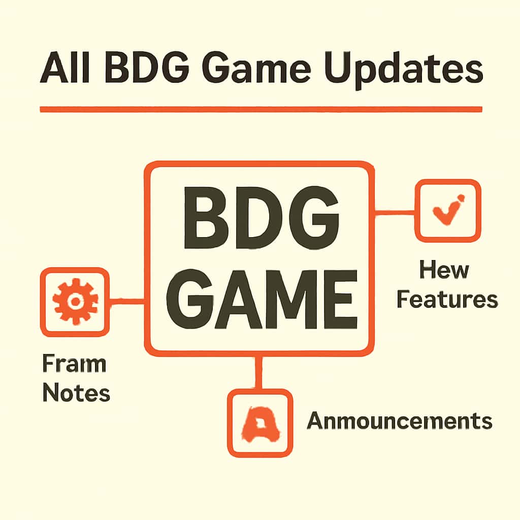 Illustration explaining BDG Game updates.